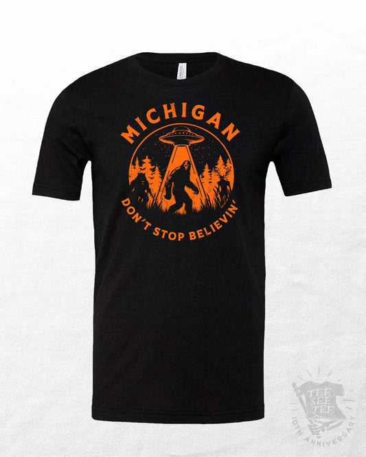 Tee See Tee Apparel & Accessories Don't Stop Believin' Michigan Unisex T-Shirt | A Tee See Tee Exclusive!