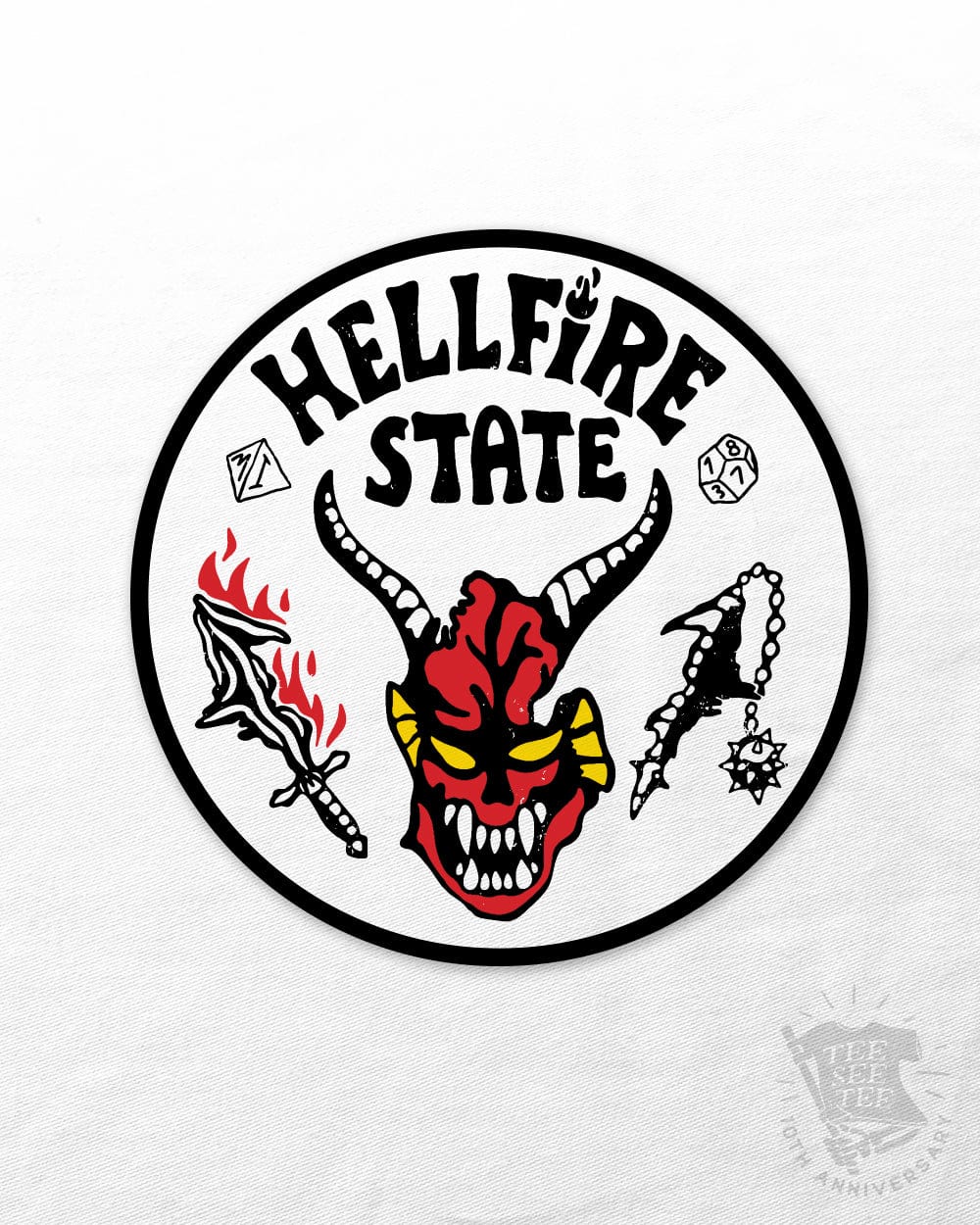 Tee See Tee Misc Hellfire State Sticker | Tee See Tee Exclusive