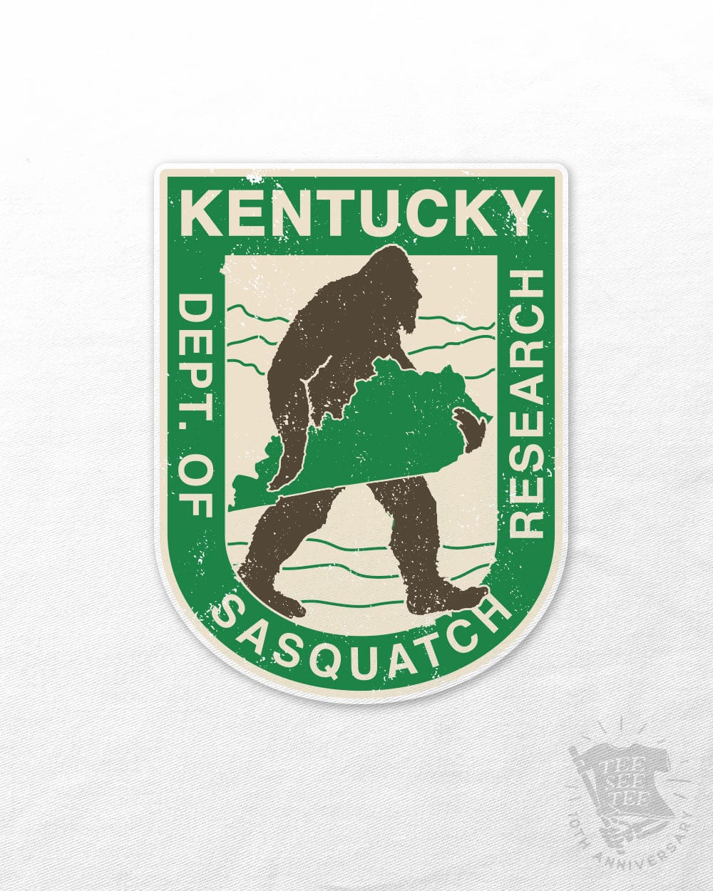 Tee See Tee Apparel & Accessories Kentucky Department of Sasquatch Research UV Coated Decal | Tee See Tee Exclusive