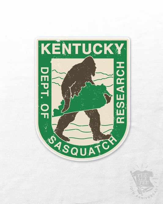 Tee See Tee Apparel & Accessories Kentucky Department of Sasquatch Research UV Coated Decal | Tee See Tee Exclusive