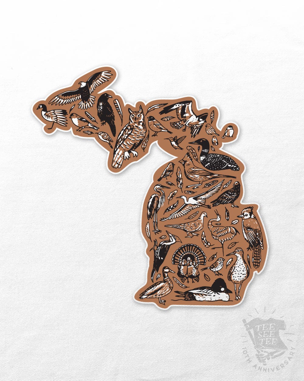 Tee See Tee Apparel & Accessories The Birds of Michigan UV Coated Sticker | Tee See Tee Exclusive